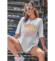 Unisex Brand New Journey Tasarım Tshirt (Gri)