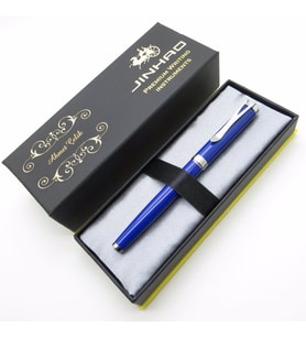 Jinhao Mavi Taşlı Mavi Full Metal Roller Kalem  İsme Özel Kalem
