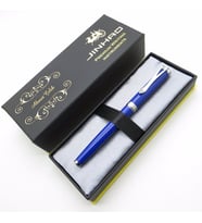 Jinhao Mavi Taşlı Mavi Full Metal Roller Kalem  İsme Özel Kalem