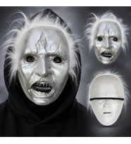 Mey İthalat® Beyaz Saçlı Michael Myers Plastik Karakter Maskesi