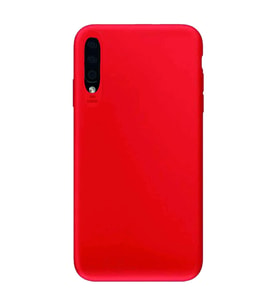 Samsung Galaxy A50s Kılıf Kamera Korumalı Silikon Rubber Arka Kapak (Kırmızı)