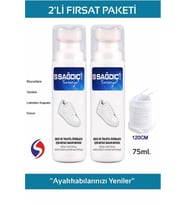 Sağdıç Saraciye Spor Beyaz Deri Ve Kumaş Ayakkabı Boyası 75 Ml 2 Adet 1 Çift Bağcık