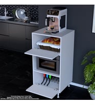 Modilayn SİLVA 59,6 x 119,2 x 56 cm Çift Kapaklı Ankastre Fırın ve Mutfak Dolabı