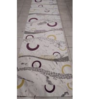 HALI MARKA BEYAZ GRİ MODERN HALI YOLLUK 100X343 CM
