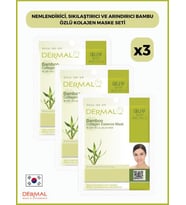 Dermal Nemlendirici, Sıkılaştırıcı Ve Arındırıcı Bambu Özlü Kolajen Maske 23gr 3 Adet
