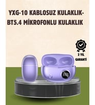 YXG10 Kablosuz Kulaklık – Bluetooth 5.4, Dokunmatik, LED Ekranlı Şarj Kutusu