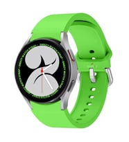 Samsung Galaxy Watch 4 5 Pro 40 42 44 45 46mm Uyumlu Orjinal Tasarım Kavisli PureLux Silikon Kordon (Yeşil)