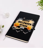 BK Gift Kişiye Özel Happy Halloween Tasarımlı Siyah Defter-16
