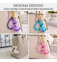 Gold Flamingo Çanta Charmı Anahtarlık Charm Yeniyıl Hediyesi