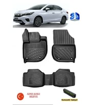 Rizline Honda City 2021 Sonrası Uyumlu 3D Havuzlu Paspas ASMA KOKU VE NUMARATÖR HEDİYELİ