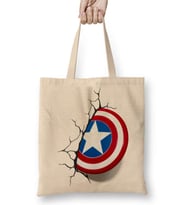 Captain America Shield Bez Çanta Uzun Saplı