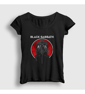 Presmono Kadın Siyah The Mask Black Sabbath T-Shirt 18418tt