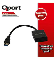 QPORT Q-UHD USB 3.0 TO HDMI DÖNÜŞTÜRÜCÜ