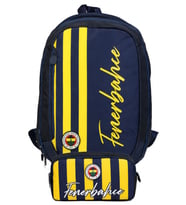 Fenerbahçe İkili Okul Çantası ve Kalemlik Seti Sarı - Lacivert (Fenerbahçe Yazılı) Erkek Çocuk - SETFB26700C
