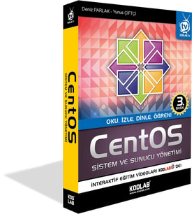 KODLAB YAYIN CentOS SİSTEM VE SUNUCU YÖNETİMİ (Siyah - Beyaz)