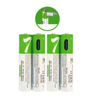 Type-c İle Şarjolabilen 4 Lü Aaa 1.5v Lityum İnce Şarjlı Kalem Pil 750 Mah Uzun Ömürlü