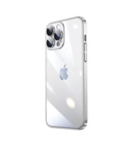 İphone 13 Pro Max Darbe Emici Şeffaf Kenarları Renkli Sert Lazer Lensli Kılıf