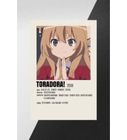 Toradora! Anime - Çerçevesiz Poster - Duvar Dekoru - Anime Afiş Posteri