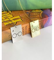 Kişiye Özel 925 Ayar Gümüş Harry Potter Silüet Kolye (Gümüş)