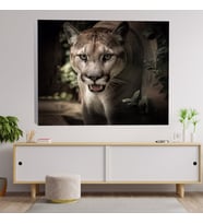 Puma Dekoratif Kanvas Tablo