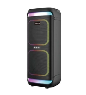Hepu HP-986 Partybox Sarjlı Mikrofonlu Bluetooth Çift 8” 24W Hoparlör