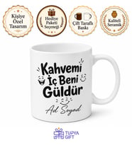 Mizah Seven İçin Mesajlı Hediyelik Baskılı Kupa Bardak Komik Hediye