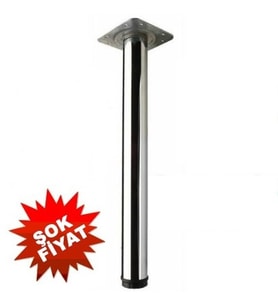 Gürçay MASA AYAĞI KROM 71 CM  1 Adet 11.180 (Gümüş)
