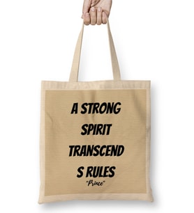 Prince Rogers Nelson Quote Lovers Gift Vintage Retro Rainbow Bez Çanta Uzun Saplı
