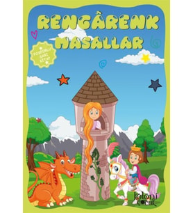 Çocuklar için Hayal ve Odak Geliştirici Rengarenk Masallar Fosforlu Sarı