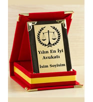 Yılın En İyi Avukatı Plaketi - Avukat Günü Plaketi ( Mini Plaket )