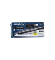 Pensan Keçeli Boya Kalemi Ofis Tipi Siyah 2.0 mm (10 Lu Paket) (Karışık)