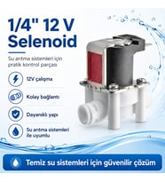 1/4 İnç 12V Su Arıtma Selenoid Valf 608506021
