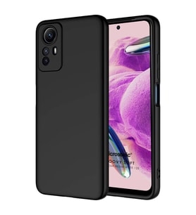Microsonic Xiaomi Redmi Note 12S Kılıf Groovy Soft Siyah (Siyah)