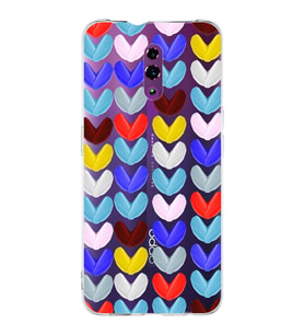 PrintiFy Reno 4  ile Uyumlu 1mm Slim Fit Water Color 1 Baskılı Şeffaf  Kılıf