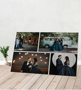 4 Fotoğraflı Kişiye Özel Hediye Fotoğraflı Puzzle