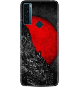 TCL 20 SE Kılıf Silikon Desen Kırmızı Gezegen 1713