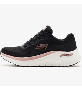 Skechers Arch Fit 2.0 Glow The Distance Womens Sneaker Kadın Günlük Spor Ayakkabı Siyah