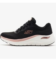 Skechers Arch Fit 2.0 Glow The Distance Womens Sneaker Kadın Günlük Spor Ayakkabı Siyah