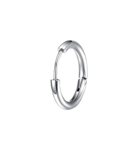 Chavin Çelik Gri 10 mm Tekli Küçük Unisex Halka Küpe et96by
