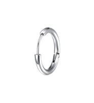 Chavin Çelik Gri 10 mm Tekli Küçük Unisex Halka Küpe et96by