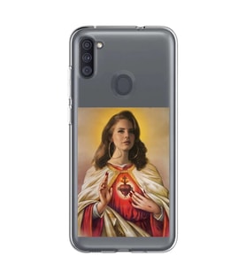 Samsung Galaxy M21 Uyumlu Lana Del Rey Desenli Şeffaf Telefon Kılıfı