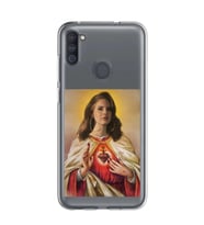 Samsung Galaxy M21 Uyumlu Lana Del Rey Desenli Şeffaf Telefon Kılıfı