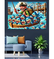 Mona Lisa Masada Dekoratif Kanvas - Mdf Ahşap Tablo