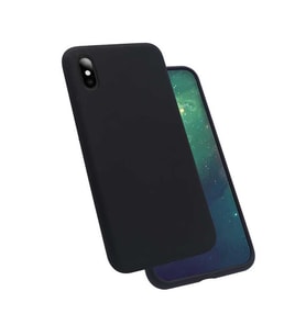 Apple Apple iPhone XS Kılıf Kadife Ultra Esnek İnce Camera Protected Velvet Case (Siyah)