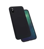 Apple Apple iPhone XS Kılıf Kadife Ultra Esnek İnce Camera Protected Velvet Case (Siyah)