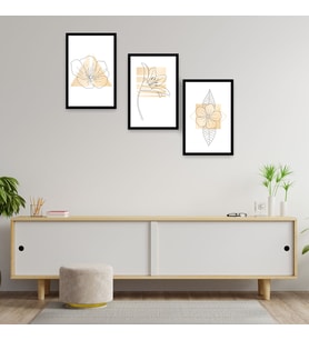 3 Parçalı Çerçeve Görünümlü Mdf Tablo 09