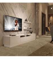 Decoraktiv Trendstyle 220RS Mdf Tv Ünitesi Tv Sehpası - Parlak Beyaz