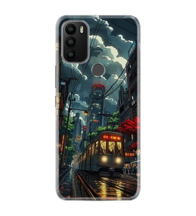 GM 21 Plus Kılıf HD Resim Baskılı Train StKd -049