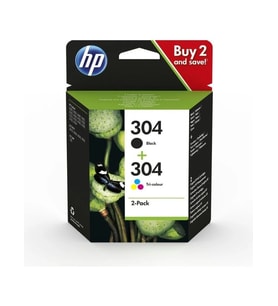 HP Orijinal Hp 304 Mürekkep Kartuşu Siyah/üç Renkli 2'li Paket 3JB05AE