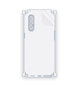 SChitec OPPO Reno3 Pro Uyumlu Fullbody Arka Kaplama Hidrojel Koruyucu Film